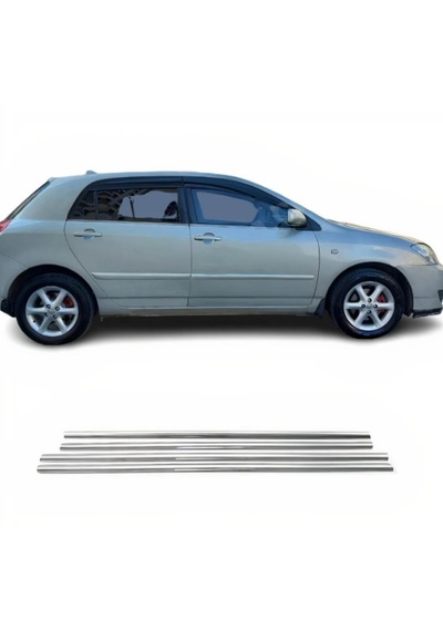 Toyota Corolla Hb Krom Cam Çıtası 2002-2006 4 Parça Paslanmaz Çelik Krom