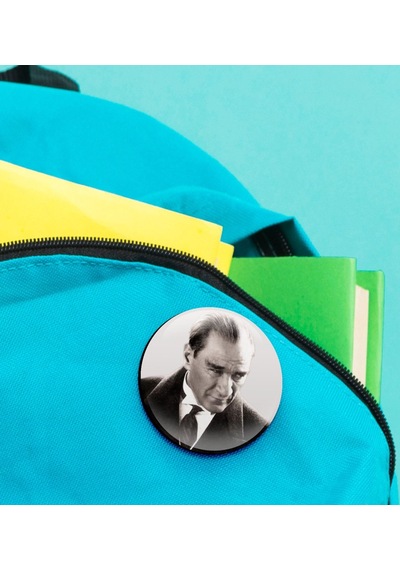 Bk Gift Atatürk Ahşap Rozet 5 Adet 3