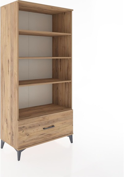 Hyperion Dolap 4 Raflı Tek Çekmeceli 88x44x182 Çam-çam Atlas Çam