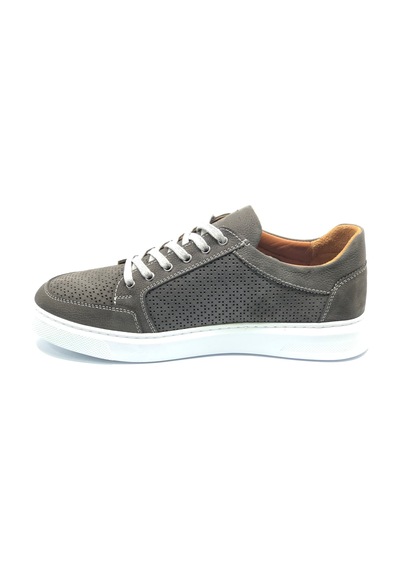 Dropland 8714 Hakiki Deri Erkek Casual Ayakkabı Gri