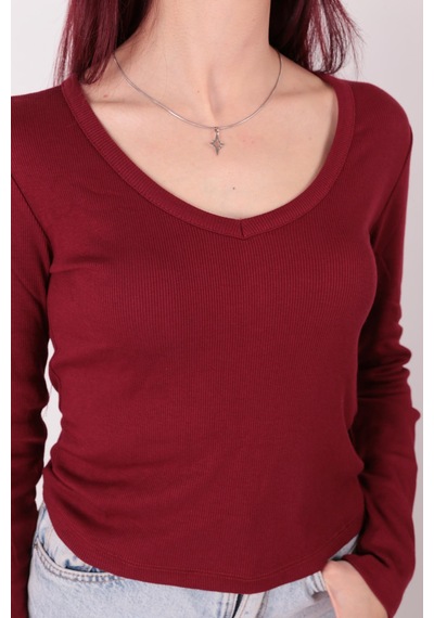Busem S0015897 Kadın Bluz Bordo