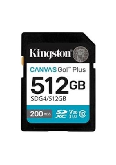 Kingston Sdg4-512gb 512gb Sdxc Canvas Go Plus Gen4 200mb-s C10 Uhs-ı U3 V30 Hafıza Kartı Kdo