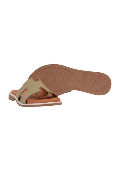 Napa Shoes Kadın H Kesimli Düz Taban Hakiki Terlik Napa-1202 164