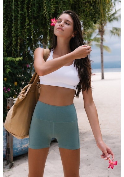 Jerf Aruba Toparlayıcı Mini Şort Natural Yeşil