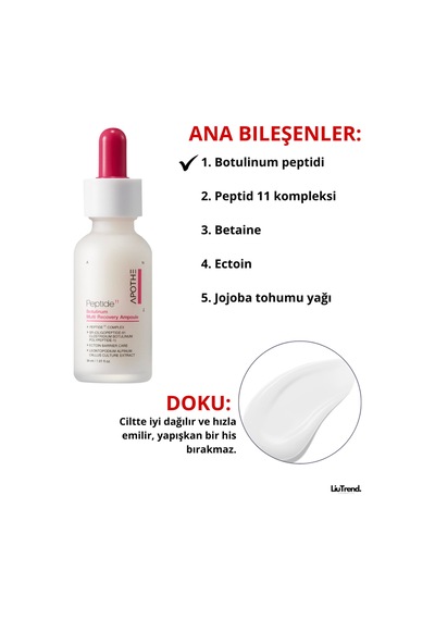 Apothe Peptide 11 Botulinum Multi Recovery Ampoule 30 Ml Botulinli Lipozomal Çoklu Ampul