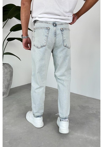 Buz Mavi Basic Regular Pantolon Buz Mavi
