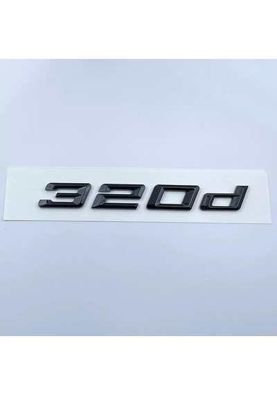 Bmw 320d Piano Black Bagaj Yazısı 3m 3d Abs Çok Yüksek Kaliteli
