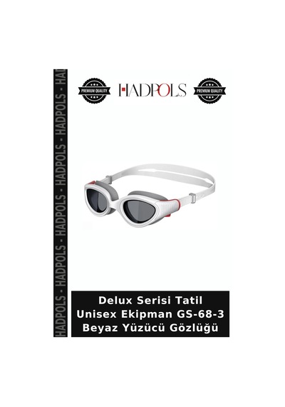 Delux Serisi Tatil Unisex Ekipman Gs-68-3 Beyaz Yüzücü Gözlüğü