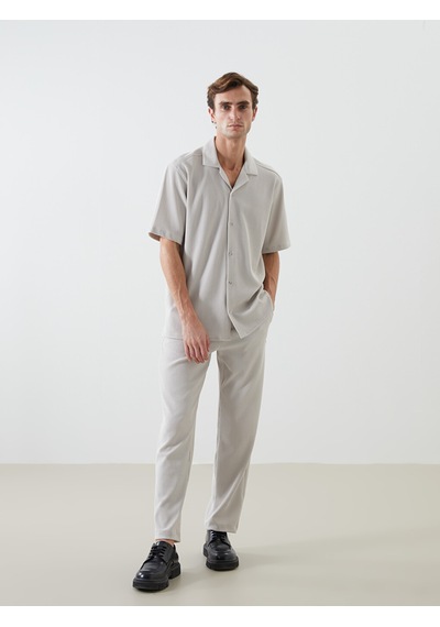 Lcw Vision Bej Regular Fit Fitilli Erkek Gömlek