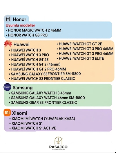 Huawei Watch Gt6/gt5/gt4/gt3/gt3 Pro 46mm Paslanmaz Solid Çelik Metal Kordon 22mm