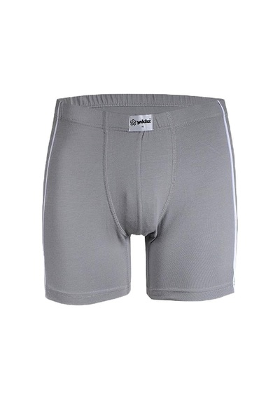 Yıldız 6'li Paket Modal Kumaş Biyeli Likralı Erkek Boxer Renkli1