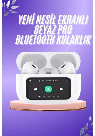 Mey İthalat Dokunmatik Ekranlı Anc/enc Yeni Nesil Pro Bluetooth Kulaklık Dokunmatik Ekran Diğer