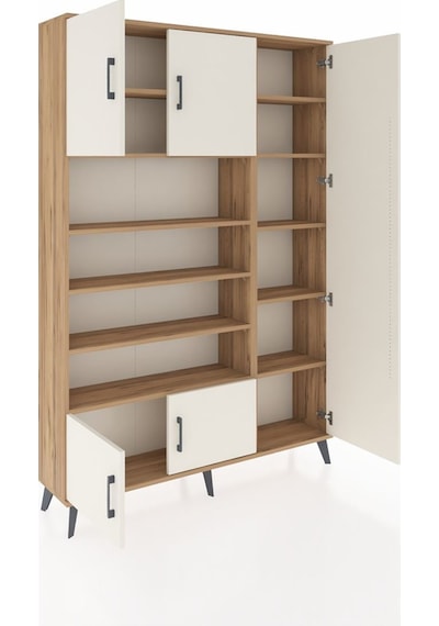 Arges Dolap 11 Raflı 5 Kapaklı 132x30x195 Çam-aytaşı/çam Çam Arges Dolap 11 Raflı 5 Kapaklı 132x30x195 Çam-aytaşı/çam Çam