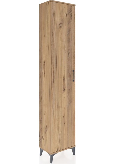 Arges Dolap 2 Raflı Tek Kapaklı Tek Askılı 44x30x221 Çam-çam Çam