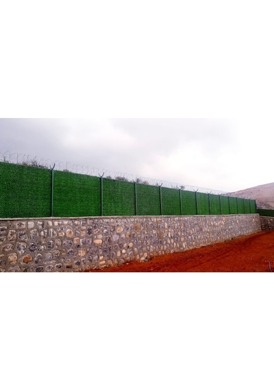 Morilu Çim Çit - 150 Cm Enli - Dekoratif Yeşil Bahçe Çim Çiti - Çimli Te