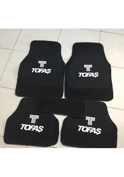 Tofaş Uyumlu Serçe Logolu Füme Halı Paspas Siyah Konfor Seti 523428594