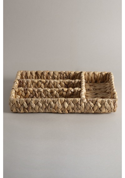 Koza Home Meander Su Sümbülü Saklama Düzenleme 45x 25x6 Cm 9077 Naturel