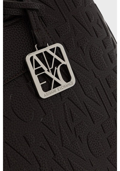 Armani Exchange Kabartma Logolu Çıkarılabilir Askılı Çanta Kadın Çanta Xw001222 Af15774 U6032 Kahve