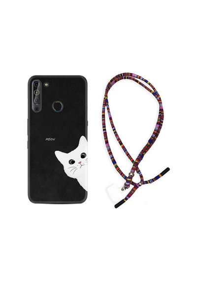 Casper Via X20 Kılıf Rasta Boyun Askılı Çılgın Kedi 1895