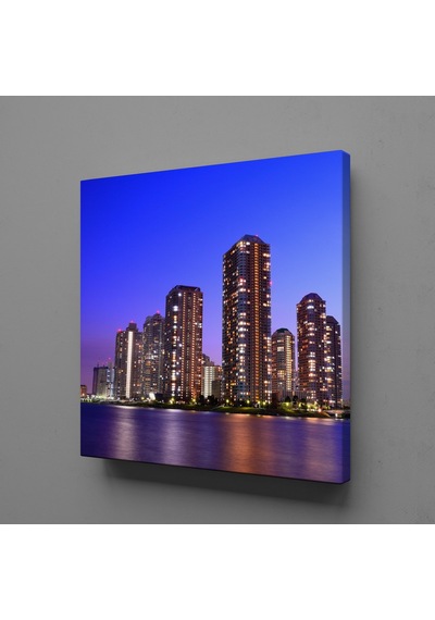 Dünyanın Ünlü Şehirleri Manzara Kanvas Tablo 100x100cm