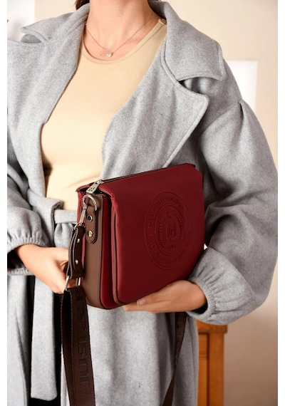 Just Polo Kadın Orijinal Yeni Sezon Omuz Çantası Shopper Ebat : 21 X 28 Cm Bordo