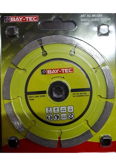 Bay-tec Elmas Testere Soketli 115 Mm Beton.mermer. Fayans.tuğla