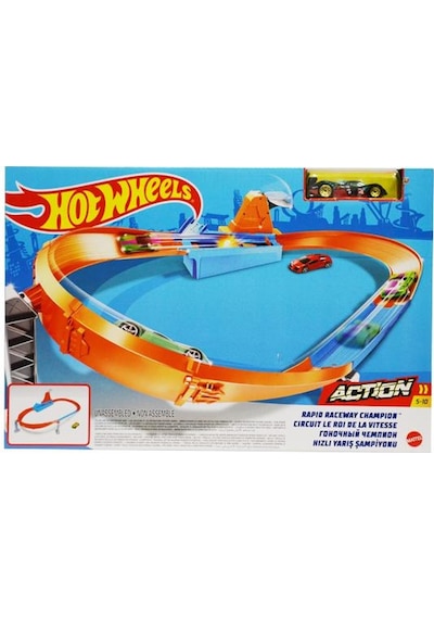 + 4 Yaş Hot Wheels Hızlı Yarış Şampiyonu Oyun Seti Gfb81-Gjm75