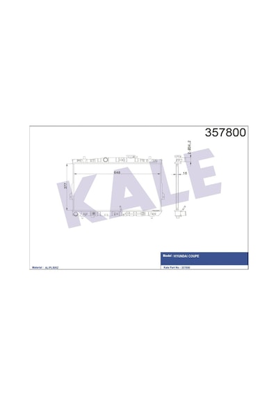 Radyatör Su Elantra 01-07 A-t Brazıng 25310-2d110