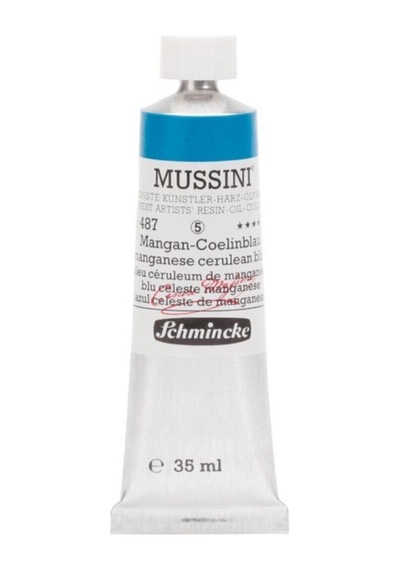 Schmincke Mussini Artist Yağlı Boya 35 ML Seri 5 487 Manganese Cerulean Blue
