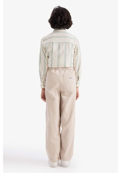 Defacto Erkek Çocuk Barrel Fit Düz Paça Gabardin Pantolon G8336a826spbg106 Bej-bg106