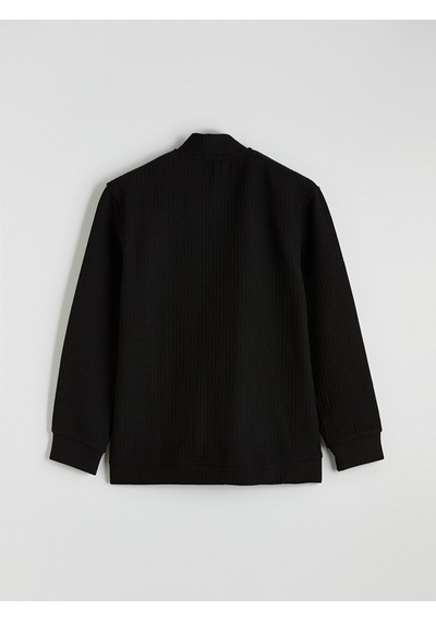 Lcw Vision Siyah Kolej Yaka Erkek Sweatshirt