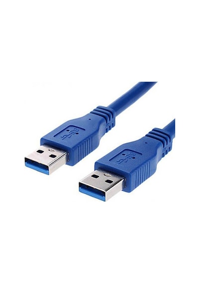 Usb 3.0 Erkek Erkek Kablo Mavi - Iki Ucu Erkek Usb Kablo - 3 Mt