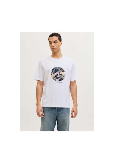 Jack & Jones Jjhonolulu Shape Erkek Beyaz Tişört 12288088 White
