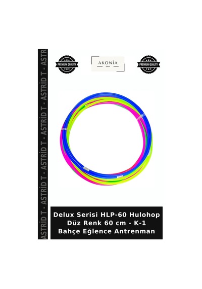 Delux Serisi Hlp-60 Hulohop Düz Renk 60 Cm - K-1 Bahçe Eğlence Antrenman