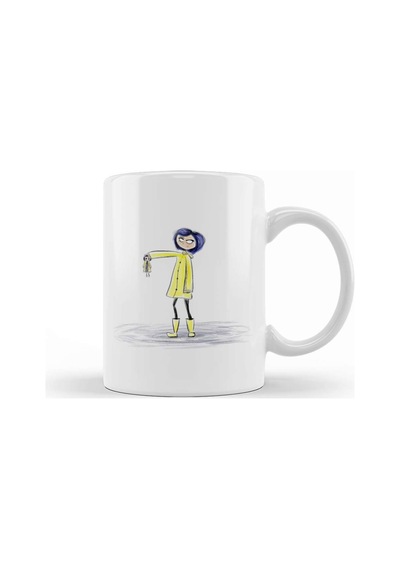 Coraline Watercolor Kupa Bardak Porselen Karışık