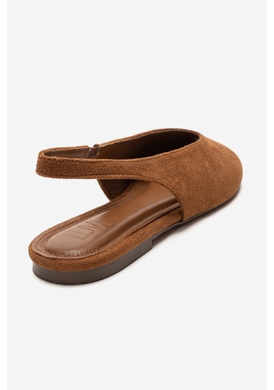 Luvishoes Serına Taba Süet Kadın Sandalet