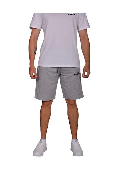 Diadora Mesa - Pamuklu Açık Gri Spor Şort - Dıadoramesa (547291299) Gri