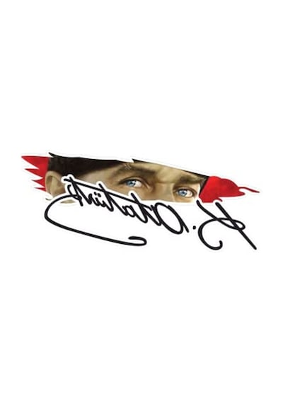 20 X 8.5 Cm Boyutunda Türk Bayrağı Sticker, Atatürk İmzası Abanoz