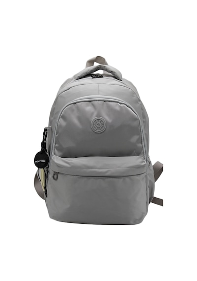 Gri Unisex Okul Çantası Su Geçirmez Kumaş Unisex Okul Sırt Çantası 2200 Gri