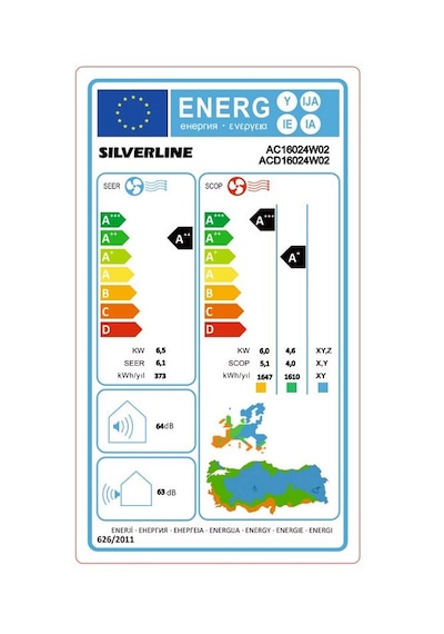 Silverline Ac16024 24.000 Btu Isıtma-Soğutma Duvar Tipi Klima Seti