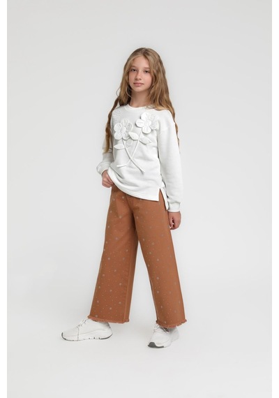Xo Kids Kız Çocuk Sweatşirt 5-9 Yaş 36076 Beyaz