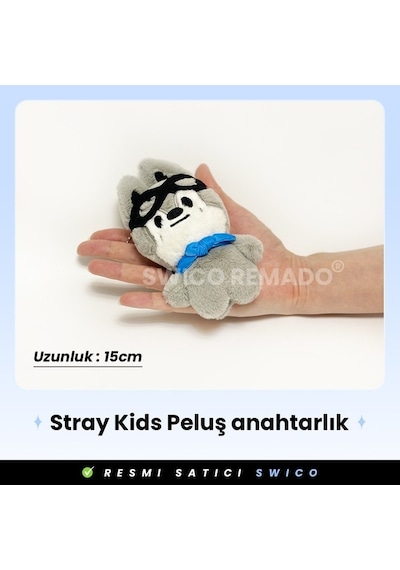 Agoodshop Stray Kids Temalı Skzoo Peluş Anahtarlık - Wolf Chan