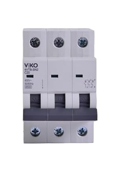 4vtb-3c20 Otomatik Sigorta 4,5ka C Tipi 3 Kutup 20a