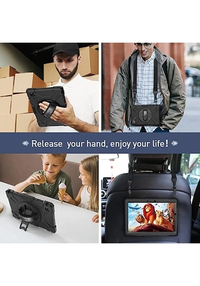 Samsung Uyumlu Galaxy Tab A8 10.5 Sm-X200 Kılıf Zırh Defender Tablet