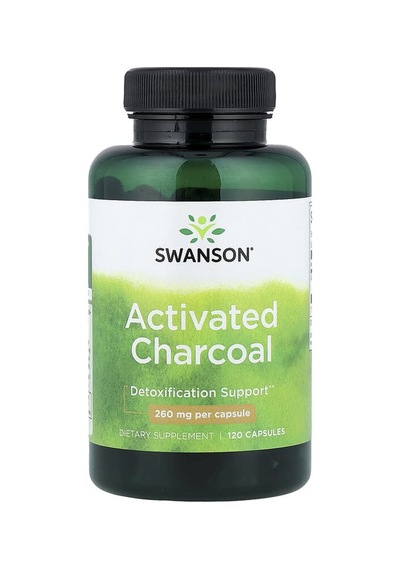 Swanson Vitamins, Activated Charcoal, 260 Mg, 120 Capsules