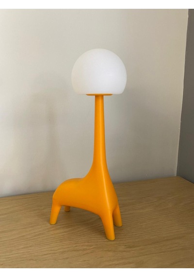 Ilgaz Zürafa Şekli Şarj Edilebilir Bluetoothlu Atmosfer Led Masa Lambası Çocuk Odası Çalışma Masası Bebek Odası Sarı