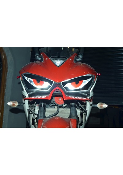Yeni Özel Motosiklet Sticker Kızgın Göz Far Gözü Far Filesi Yzf R25 2015-2018 Uyumlu