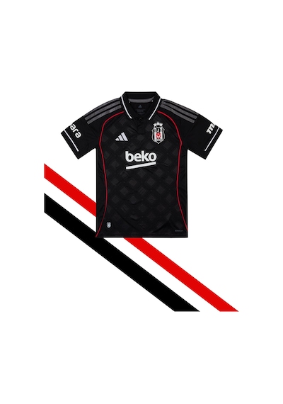 Lisanslı Adidas Beşiktaş Forma 25-26 Sezon Siyah Çocuk Forması Kişiye Özel