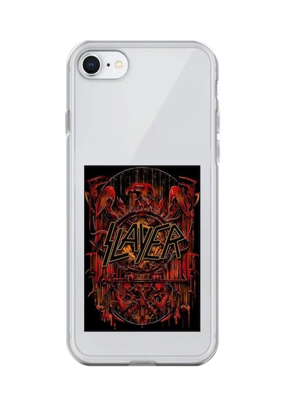 Apple Uyumlu iPhone 8 Şeffaf Kılıf Slayer Tasarımlı
