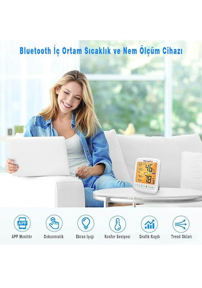 ThermoPro TP359 Akıllı İç Mekan Sıcaklık ve Nem Ölçer Termometre